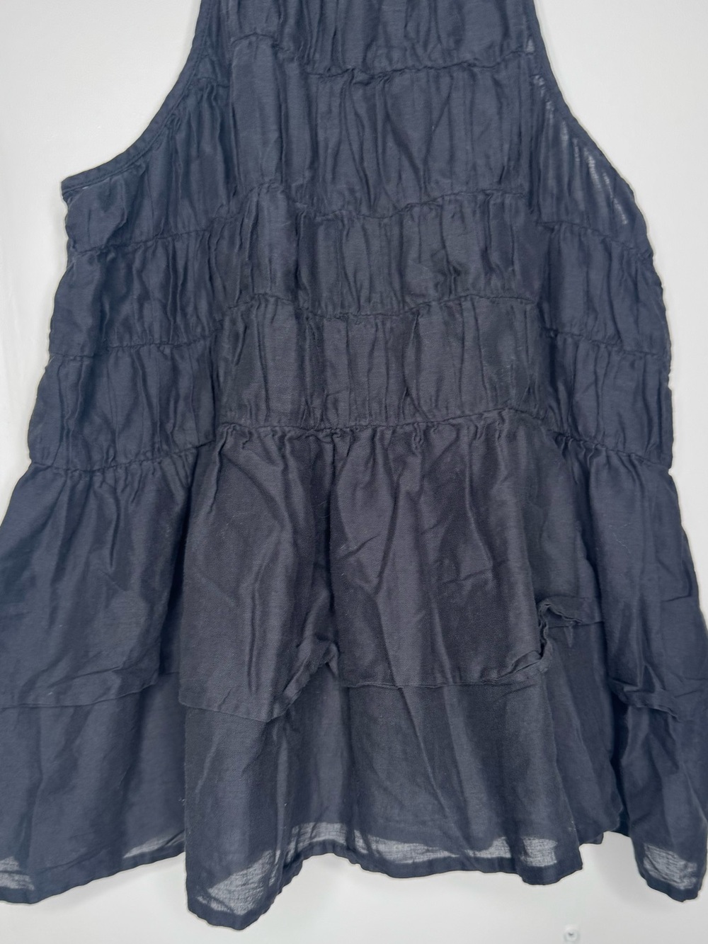 Pilcro Smocked Sleeveless babydoll ruffle Top boho witchy western summer casual - Picture 5 of 9